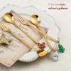 6 Pieces Stainless Steel Coffee Spoons Fruit Forks for Kitchen Dessert Tableware
