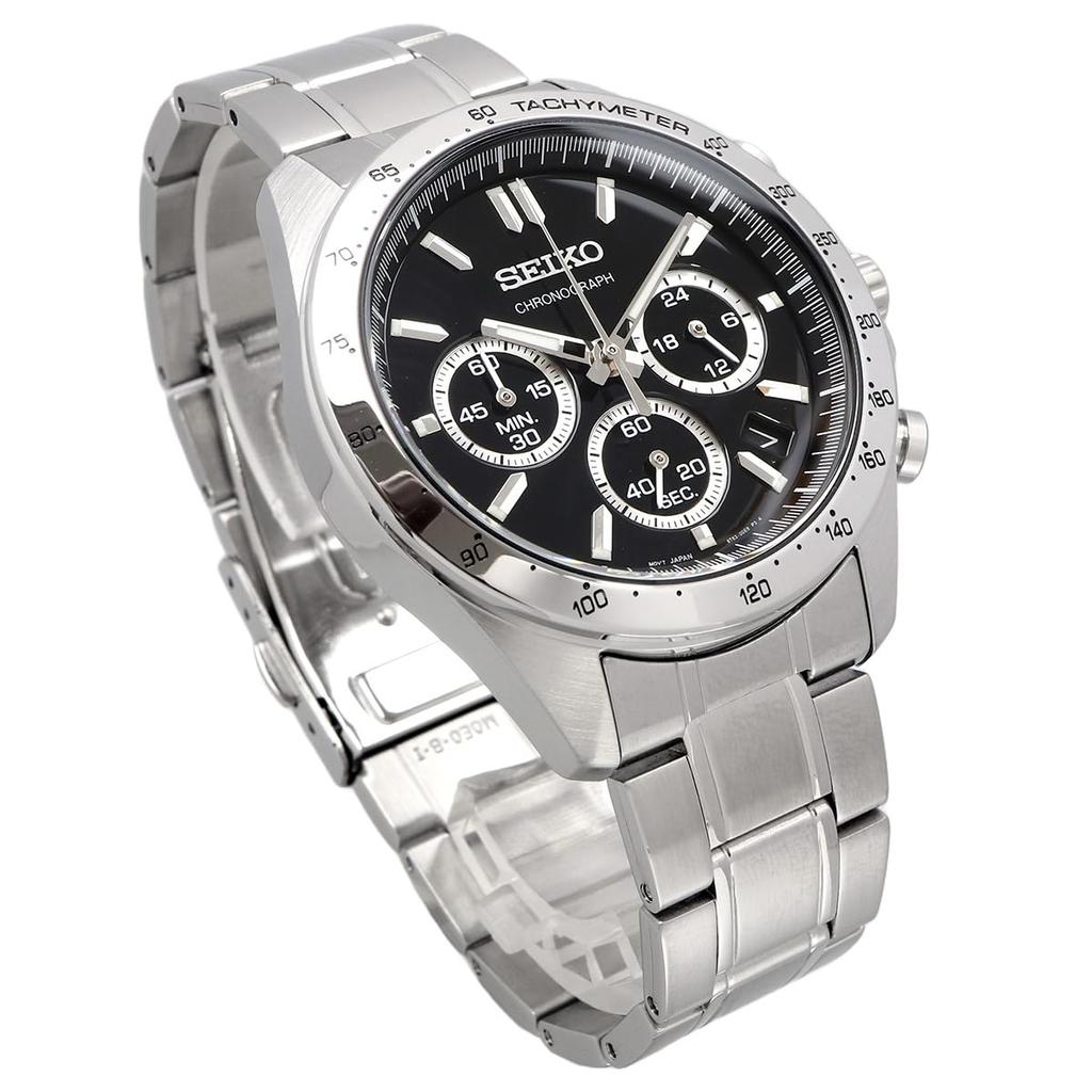 [Seiko] SEIKO 1/5 Second Chronograph Quartz CHRONOGRAPH QUARTZ Watch Men's SBTR013 Black [Official Japanese Product]