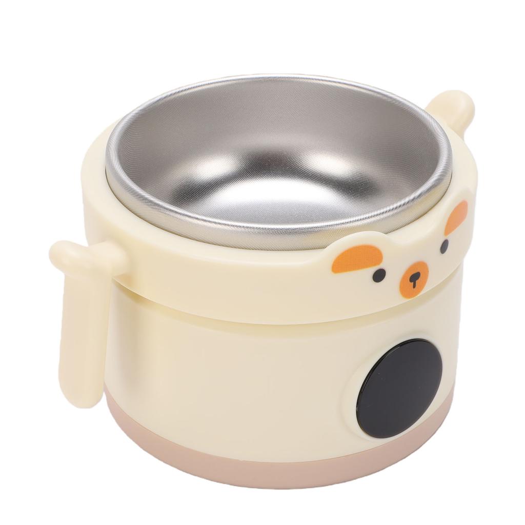Insulated Lunch Container, 316 Stainless Steel, Smart Digital Display, Water Filled Food Warmer Bowl, with Non-Removable Bowl for School at Home, Outd