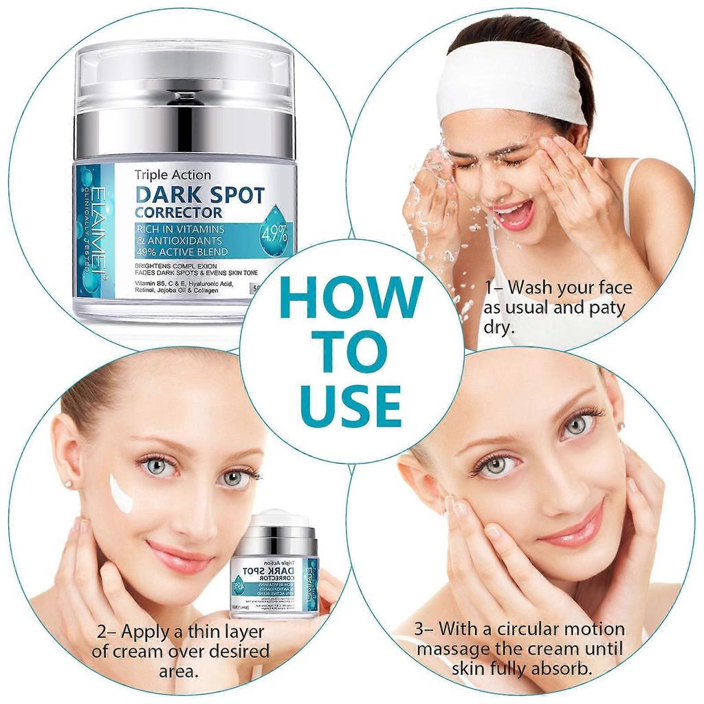 Press Whitening Spots Remover Cream, Vitamin C Freckle Solution, Brightens Skin Tone