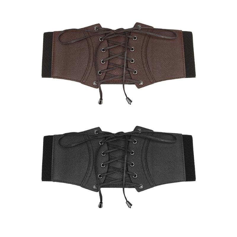 Stretchable Corset Belt Women Wide Belt Fashion Tie Corset Elastic Waistband for Parties and Gatherings