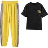 Temperament Ins Short-sleeved Fashion Trend Loose Sports Running Wear Casual Age-reducing Two-piece Suit Summer Women