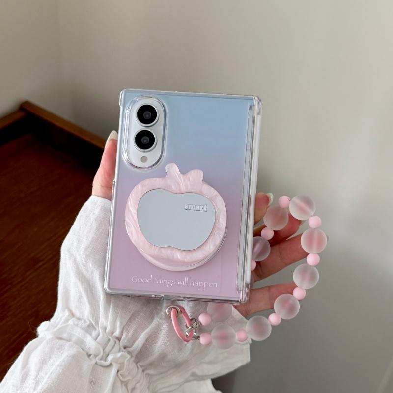 Custodia Magnetica per Telefono Colore Gradiente Coreano Per Samsung Galaxy Z Fold 8 Z Fold8 Cover con Supporto Stand Grip Magsafe Custodie Carine