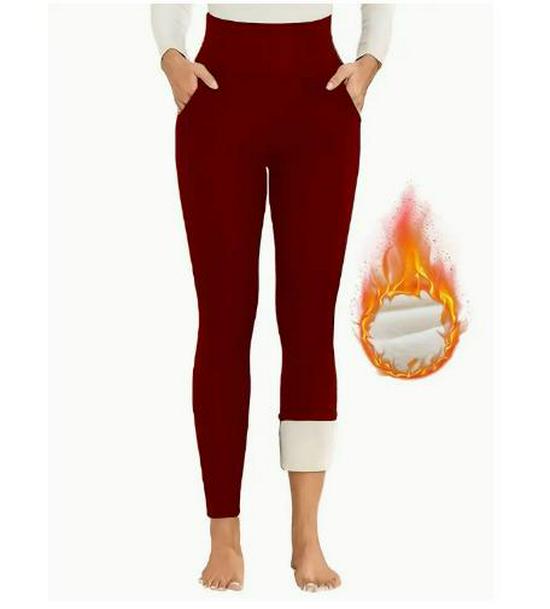 Plus-Size Velvet Lined Warm Leggings - Autumn/Winter Thickened Lambskin
