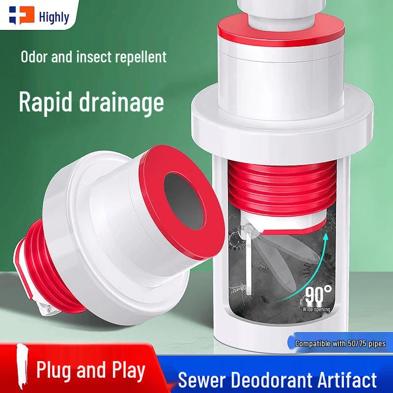 Haili Universal Odor-Proof Drain Seal Plug (2-Pack)