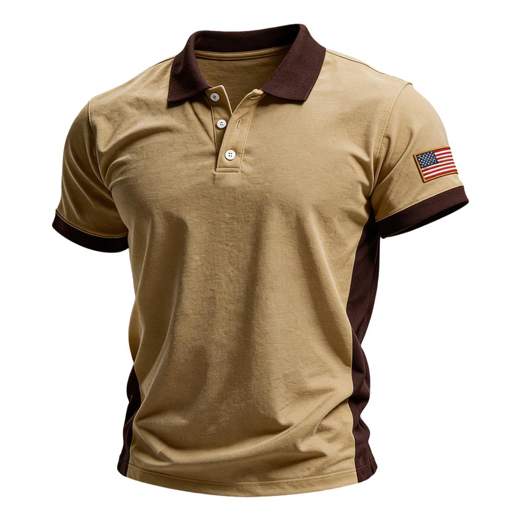 Men's Summer Print Short Sleeve Lapel Shirt Men's Casual Fashion Shirt