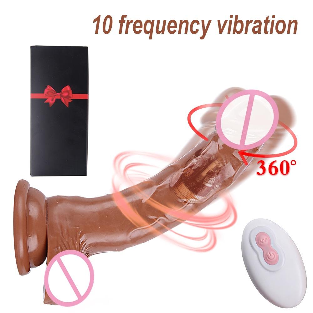 Women's Multi-Frequency Vibration Wireless Remote Control Masturbation Device Dildo Intelligent Simulation Penis Adult Sex Sex Product