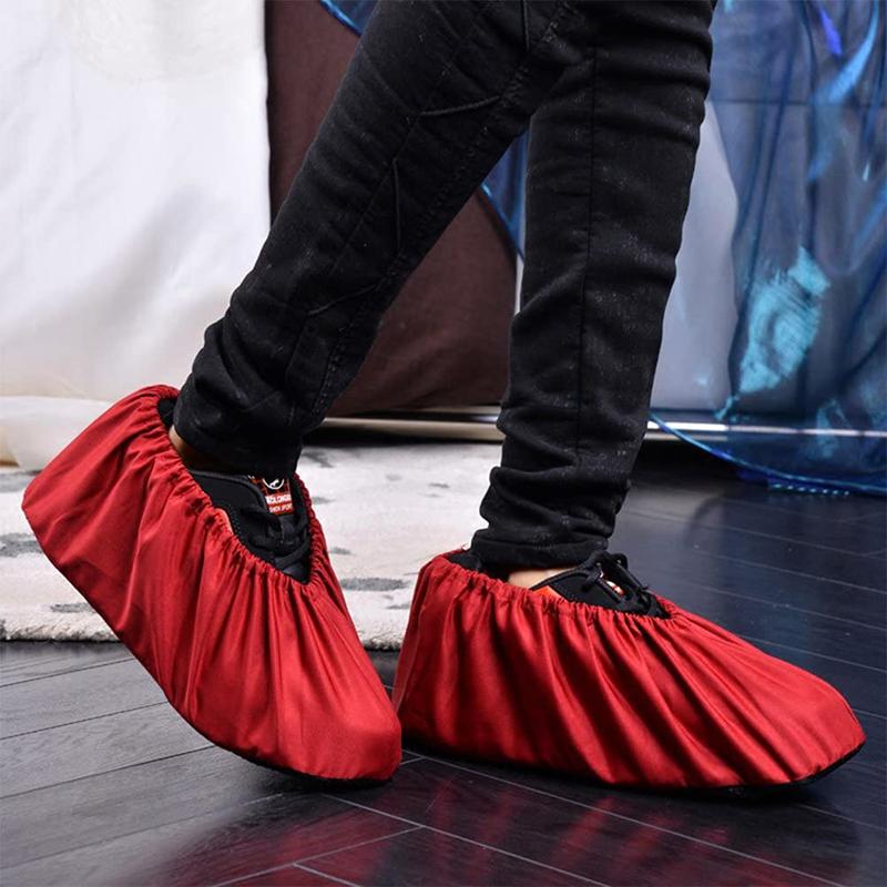 1 Paar Haushalt Flannel Überschuhe Dick Wiederverwendbar Rutschfest Überschuhe Innen Boden Teppich ReinigungsSchuhe Hausschuhe Schutz