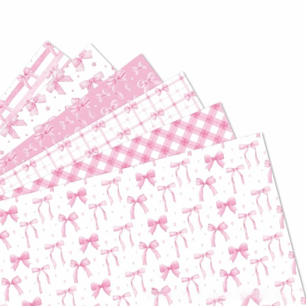 12pcs Pink Bow Wrapping Paper DIY Packaging Paper New Gift Wrapping Paper Birthday