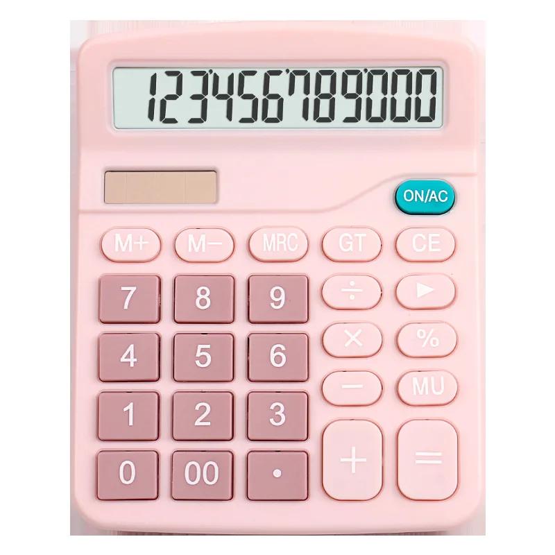 Calculator Desktop Calculator Standard Function with 12-Digit Large LCD Display Solar & Battery Dual Power for Home Basic