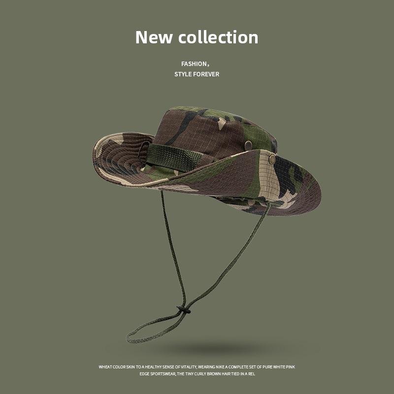 Bucket hat outdoor men's hat summer thin anti-ultraviolet women's sunshade quick-drying sunscreen breathable mountaineering hat