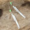Luminous Fishing Rigs Fishing Baits Rigs, Fish Skin Sea Rigs, Glow Fishing Beads for Freshwater and Saltwater
