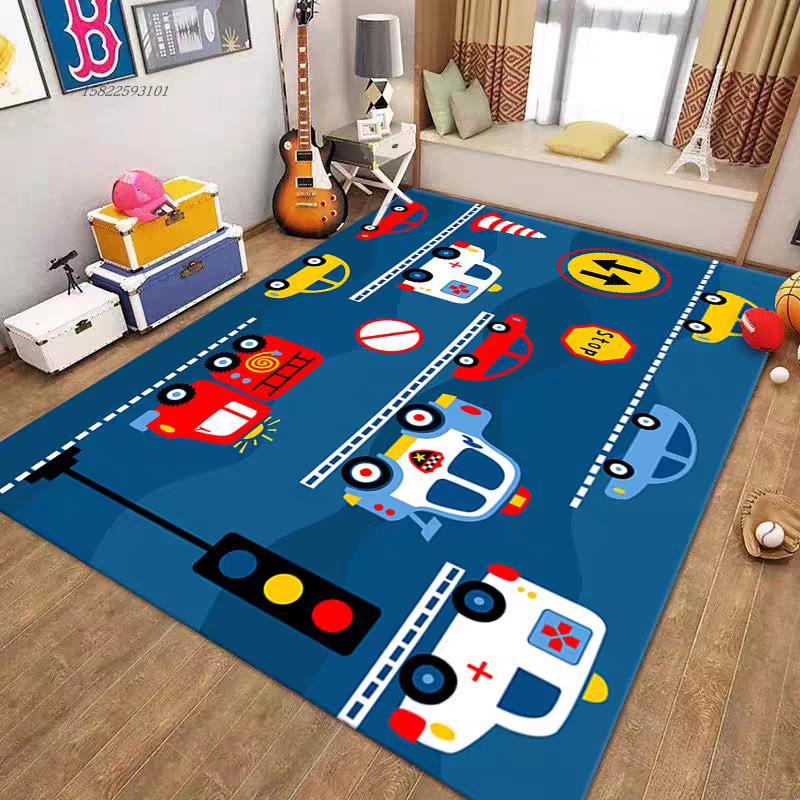Moderne Kinderzimmerteppiche Wohnzimmerdekoration Flauschiger Großflächenteppich Waschbare Matte Lounge-Teppich Hüpfspiel Schlafzimmerteppiche