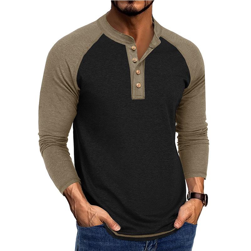 2025 Autumn and Winter New Long-sleeved Men's T-shirt Tops Large Size