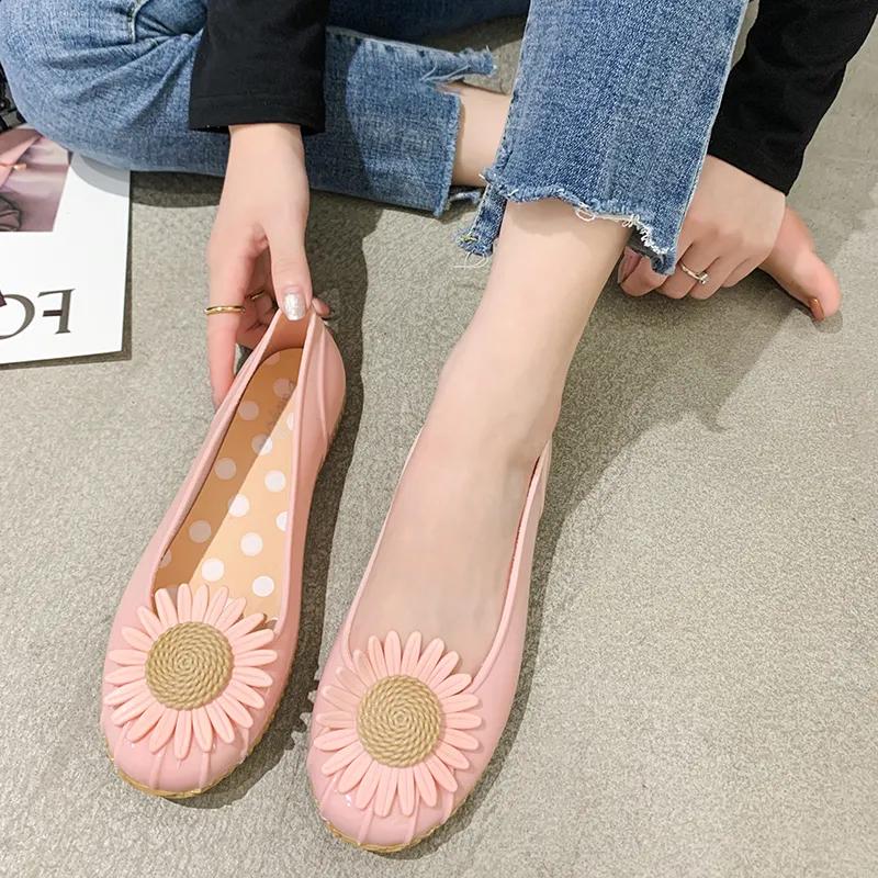 Damenschuhe Lady Mode Süß Leichtgewicht Komfort Frühling Slip-On Anti-Rutsch-Schuhe Lady Freizeit Hotel Arbeit Flache Schuhe ga105