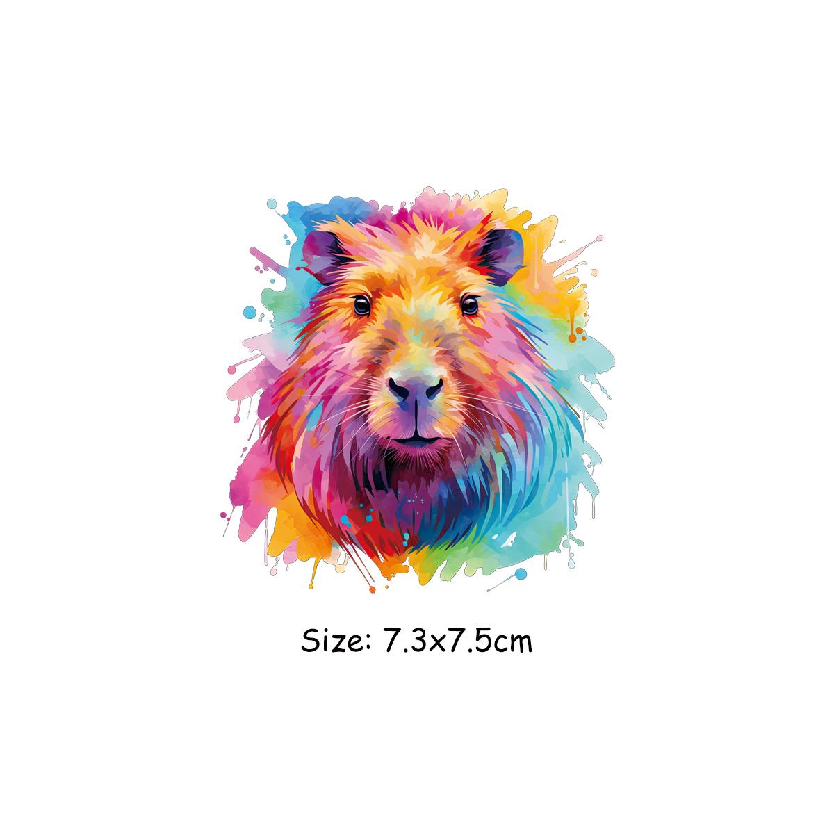 

Красочные животные термонашивка Коза Лев Лиса джинсы в полоску модный аксессуар «сделай сам» наклейка термопресс аппликация нашивка на одежду