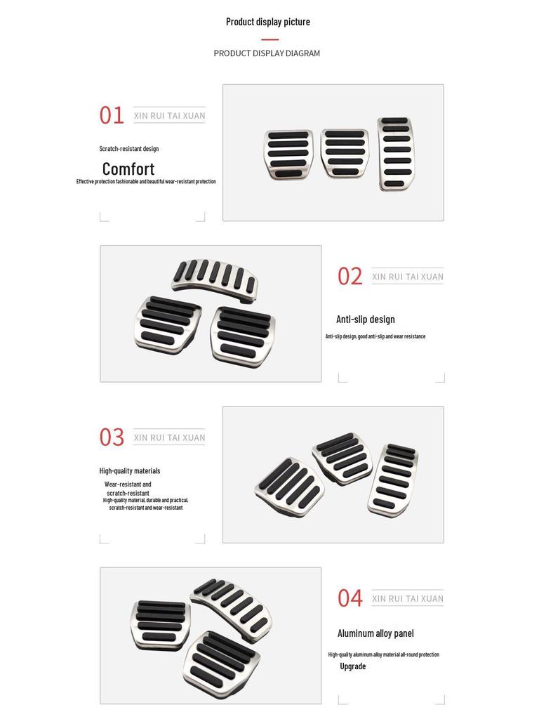 Volvo XC60 Non-Slip Brake & Accelerator Pedals Decor Set