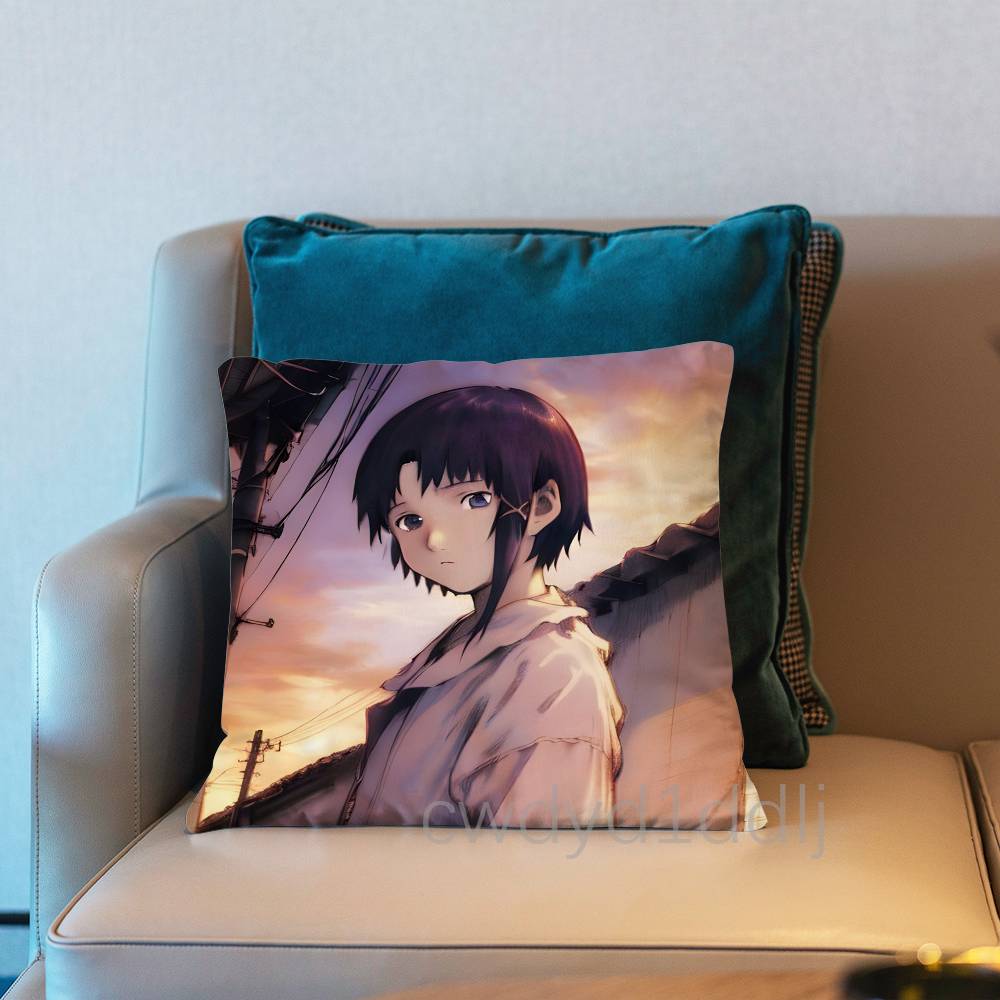 SSerial Experiments Lain Pillowcases Cute Funny Pillow Case For Wedding Party Home Decor Comfy Pillow Cover