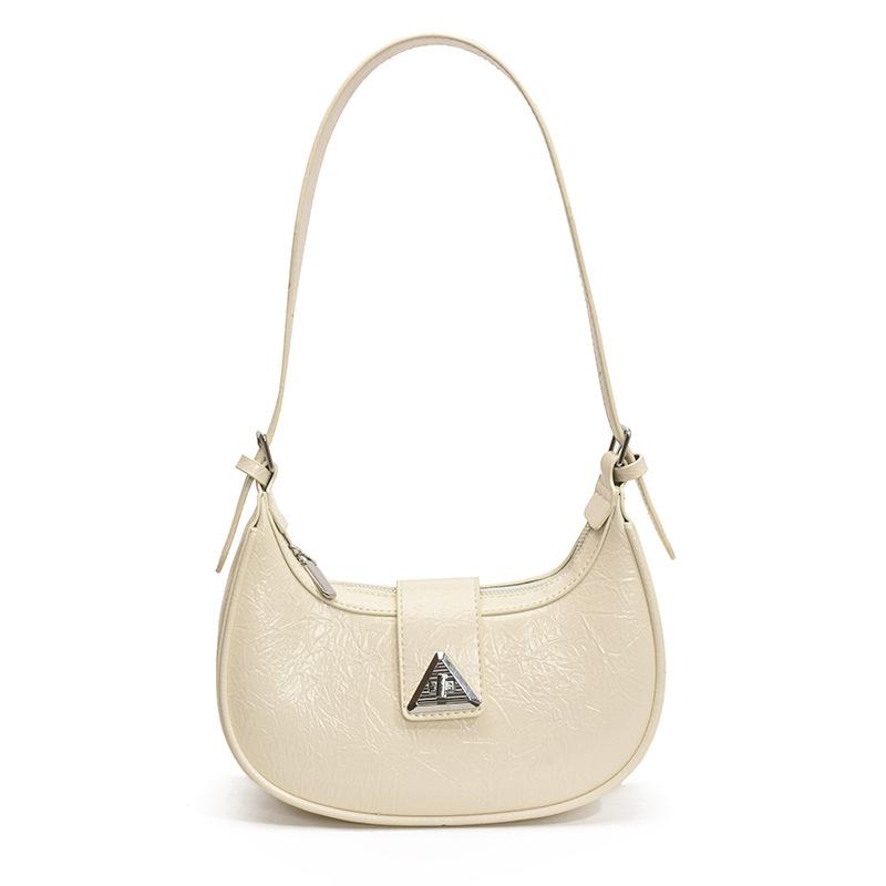 

2025 new fashion niche crescent moon dumpling bag women s versatile summer small bag high-end single shoulder messenger bag белый