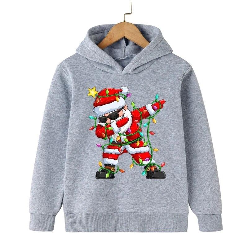Vánoční Mikiny s potiskem Santa Clause Unisex Dámská Móda Streetwear Oversized Mikiny Mikina Pulovry Teplákové soupravy Unisex Oblečení