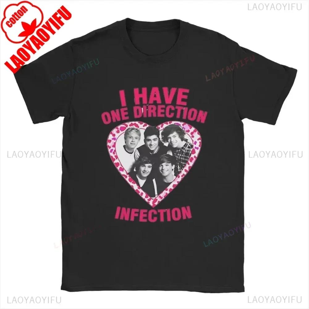 One Directions Women Print T-Shirts Rapper Short Sleeve T Shirt Hip Hop Vintage Singer Tops Summer Cotton Unisex Tees Clothing