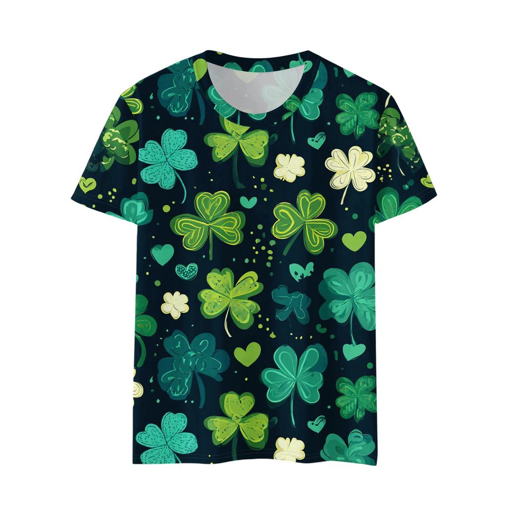 Women's T Shirt Tee Print Short Sleeve Daily Weekend Fashion Basic Regular Top  St. Patrick's Day