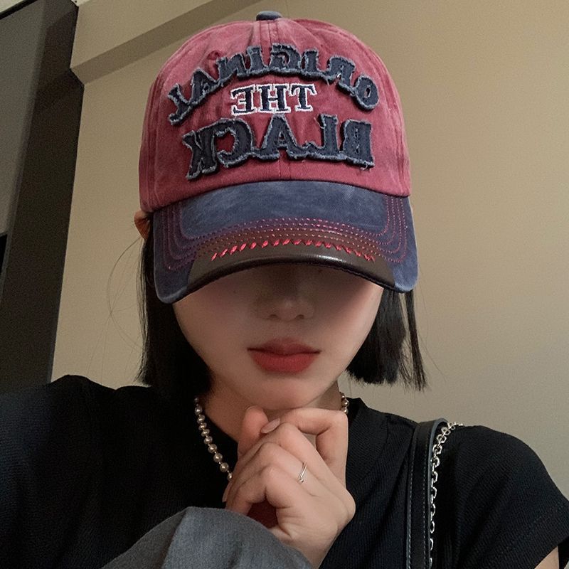 Hat Men's Washed Denim Cap Korean Version Outdoor Sunscreen Casual Versatile Street Spring and Autumn Shade Baseball Cap
