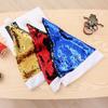 Double-Sided Flip Sequin Antler Christmas Hat - Colorful Sequin Design for Adults