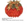 Autumn Pumpkin Wreath Farmhouse Fall Decor with Berry Accents Halloween Thanksgiving Front Door Garland