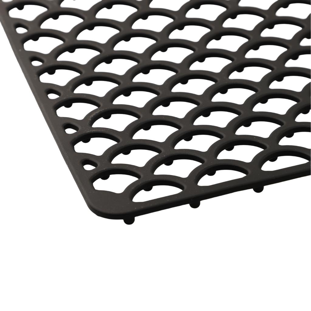 Food Safe Mat 42*31cm Sink Protector Grid Dishwasher Safe Easy To Clean Effective Drainage Flexible Design Non-Slip