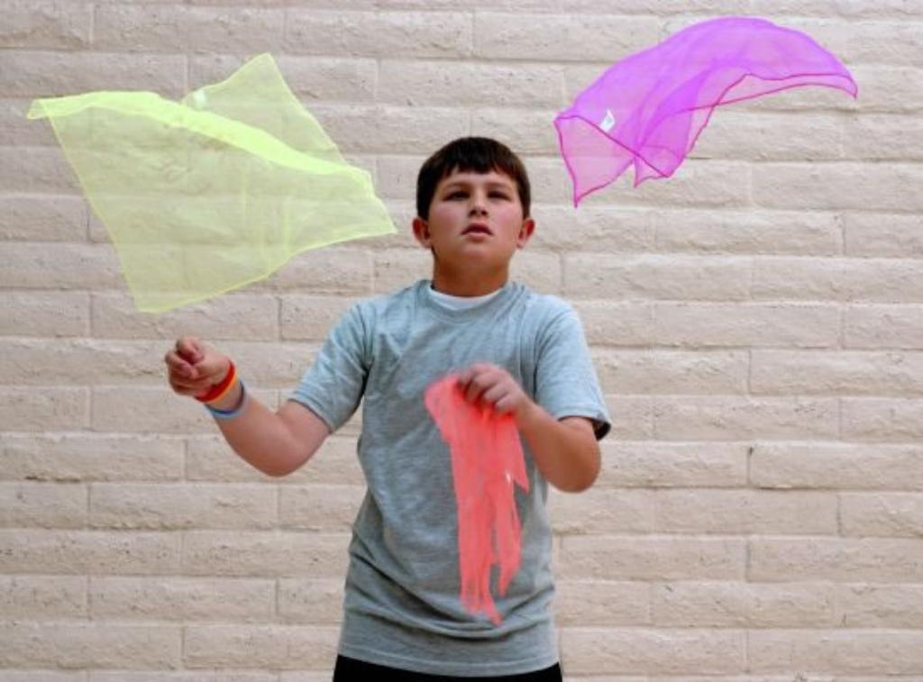 Colorful Square Juggling Scarves Magic Props for Kids Dance Party DIY Accessories
