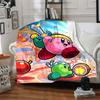 1pc Kirby Soft Skin-Friendly Flannel Blanket with Digital Printing, Various Sizes Available for Family, Friends, Birthday