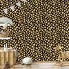 Golden Leather Wallpaper Ochre, Gold and Black for Living Room and Bedroom 50x1000