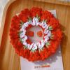Flores Convallariae Crocheted Flower Scrunchies Elastic Sweet Hair Tie Knitted Hair Rope  Women