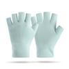 Warm Fleece Half-Finger Gloves Women Winter Typing Writing Student Office Use Soft Stretchy Thin