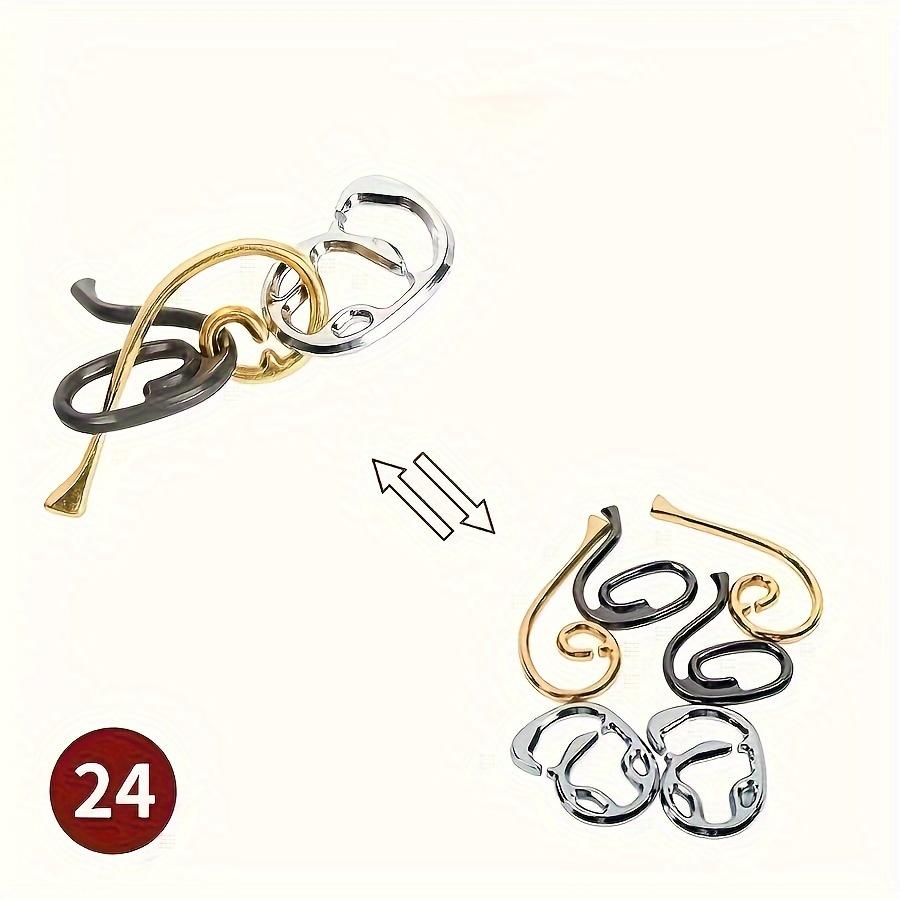 A Classic Intellectual Metal Puzzle Toy, a Difficult Educational Game Toy for Christmas, Thanksgiving and Birthday Gifts