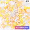 Yantuo 1000g Mixed Packaging Flat Back Pearls Resin Rhinestone Jelly Rhinestones Bulk Abs Loose Pearl for DIY Decoration