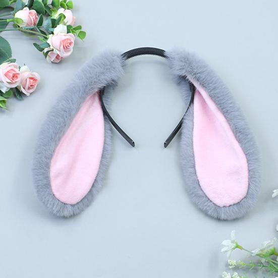Hair Hoop Adjustable Comfortable Fit Elastic Festive Easter Headband with Playful Animal Ears