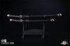 [TOYBARJAPAN] 16 Akcesoriów do figurekLOGSHANJINSHU LS2022-09B Metalowy japoński miecz samurajski, Katana (Rodzaj: B Czarny)