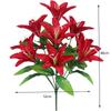 10 Heads Artificial Lily Flowers European Multicolor Fake Bridal Flower Bouquet Wedding Home Party Decoration Flowers