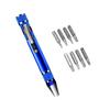 Portable 8 In 1 Aluminum Alloy Screwdriver Pen - Changeable Magnetic Bits For Easy Repairs & Disassembly Repair Tools
