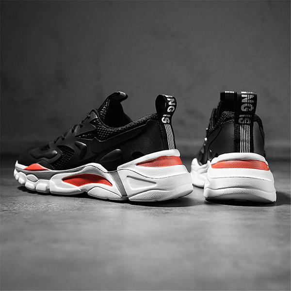 Мужские модные легкие кроссовки — спортивные кроссовки с дышащей сеткой 46 белый — фото 8