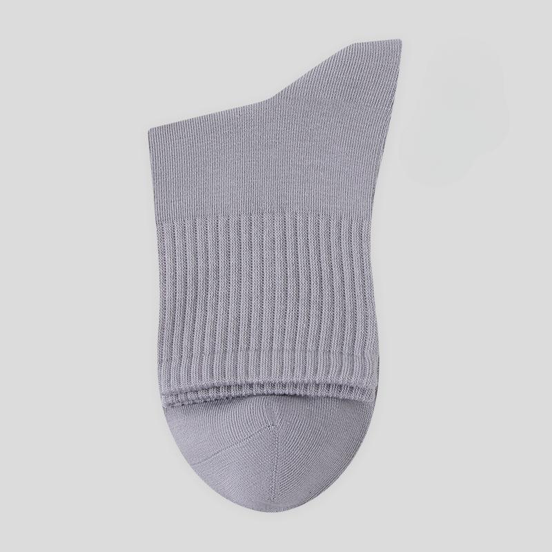 Men's Autumn Combed Cotton Business Antibacterial and Deodorizing Men's Cotton Socks Boneless Hand-sewn Mid-tube Cotton Socks