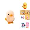 Cute Clockwork Jumping Chick Duck Stuffed Toy For Easter Party Gift