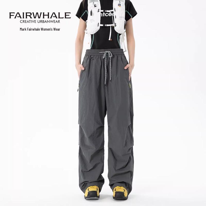 Mark Hua Fei Women's Outdoor Wide-Leg Cargo Pants