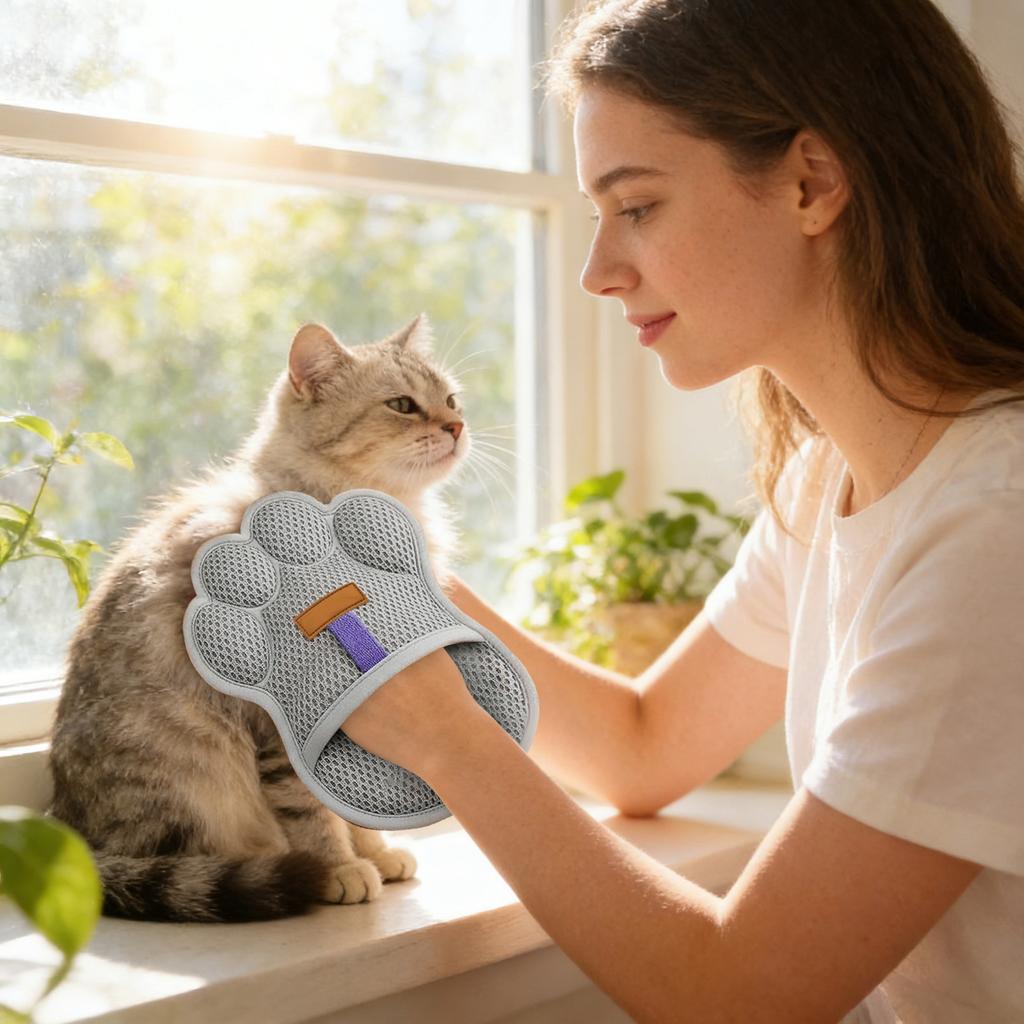 Electrostatic Pet Hair Remover,Soft Ergonomic Grip,Pet Hair Cleaning Gloves Electrostatic | For Puppy Long Short Coat Carpet Couch Furniture Car Seat