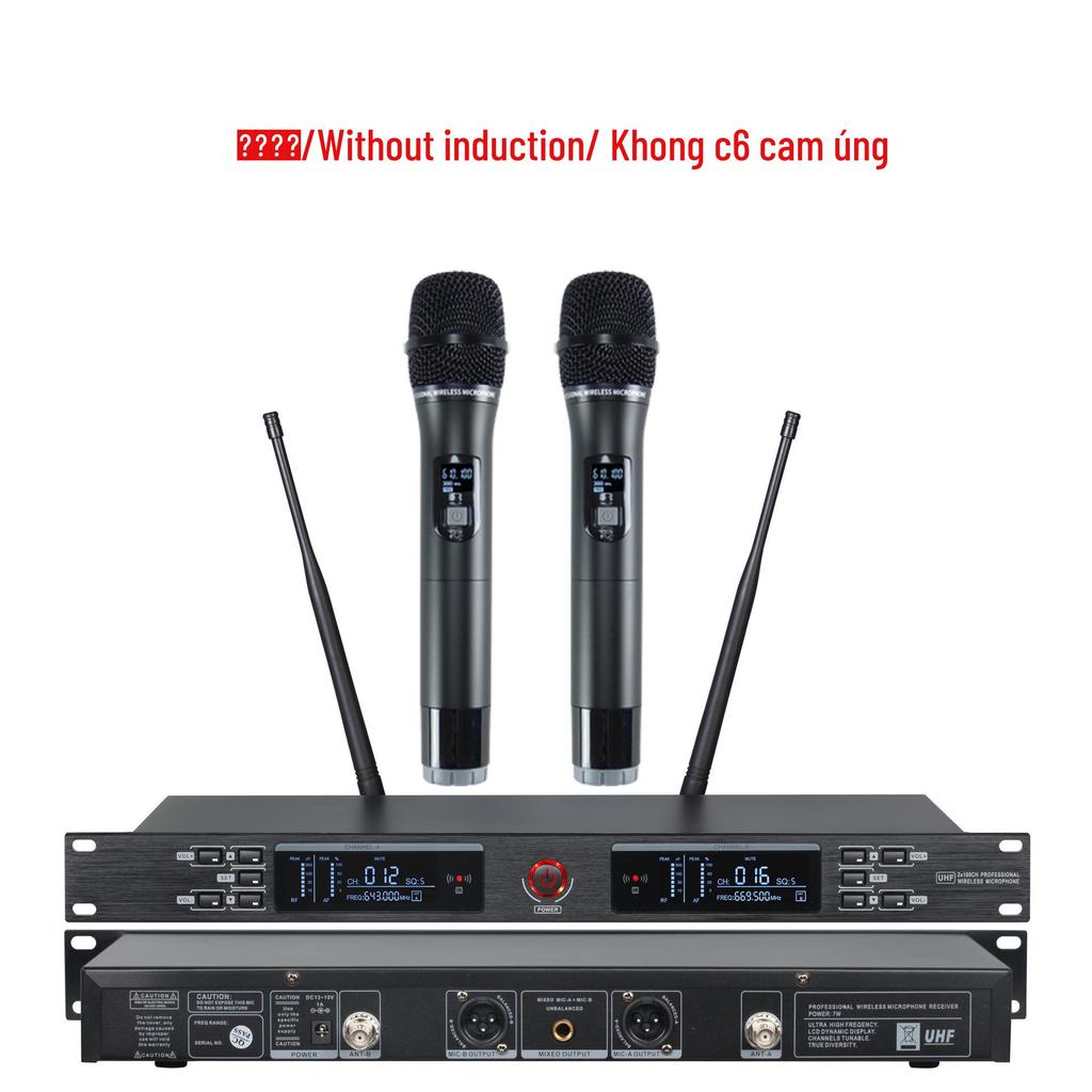 KTV High-End Wireless U-Band Infrared Lavalier Headset & Conference Microphone System