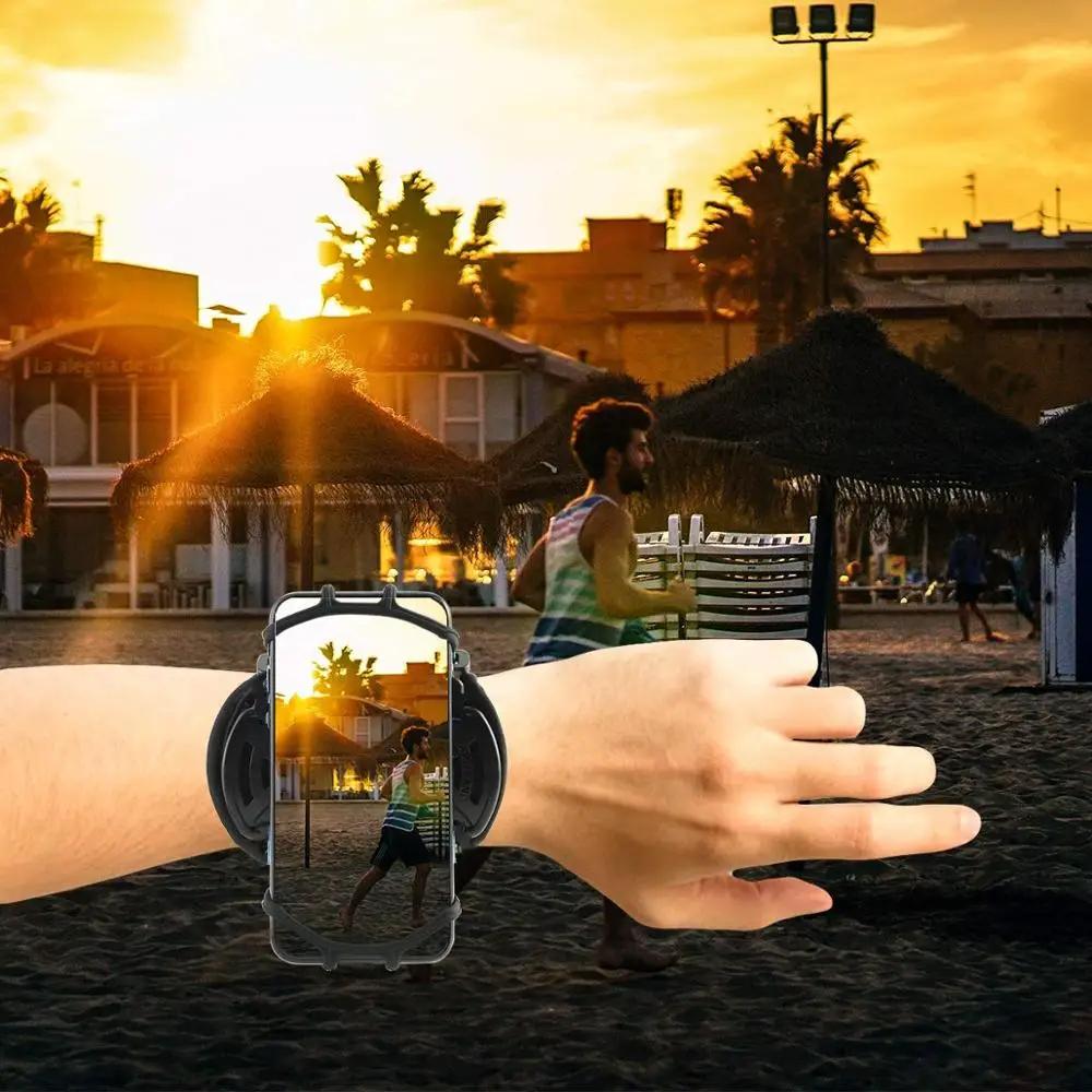 Universelle Outdoor-Sport-Handyhalterung Armband Handgelenktasche Fitnessstudio Laufen Armband Handytasche Für iPhone Samsung Für 4-6 Zoll Handy
