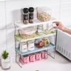 1pc Multifunctional Storage Racks Household Sundries Makeup Organizer Space Saving Kitchen Seasoning Bottle Storage Shelf