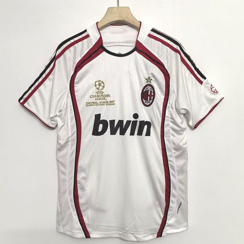 AC retro tricou clasic nostalgic replică tricou de fotbal Kaka Maldini cu mânecă scurtă top uniformă de antrenament